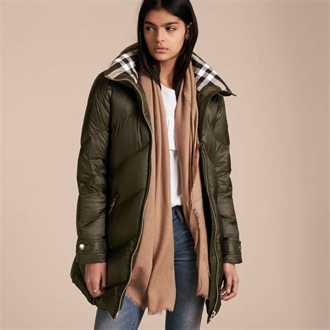 burberry chevron quilted down coat|Burberry cashmere cape coat.